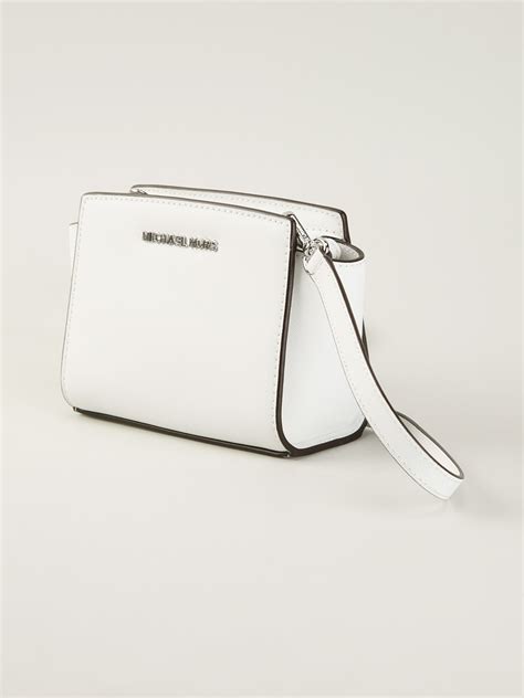 white michael kors bag selma